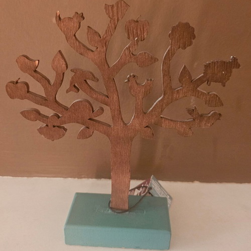 Decorative wooden tree hand-painted, new