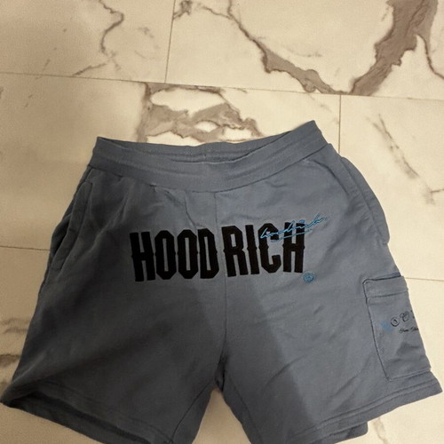 Hoodrich blue shorts like new, size M