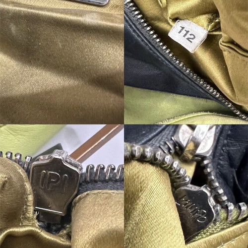 Prada кожена чанта Nappa двуцветна употребявана