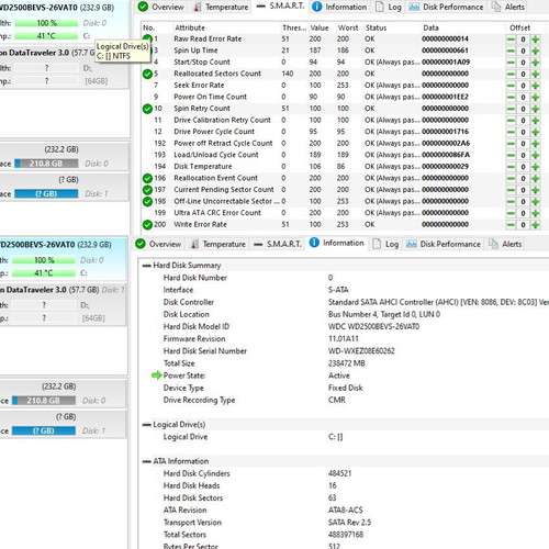 HDD WD Scorpio Blue 250GB like new, 2.5'' SATA