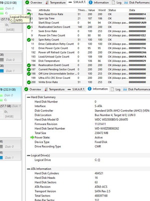 HDD WD Scorpio Blue 250GB like new, 2.5'' SATA