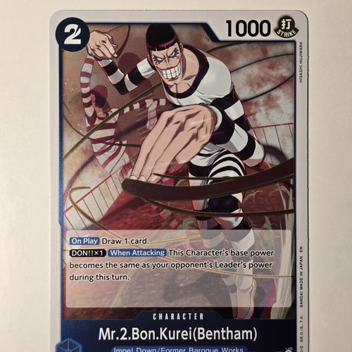 Mr. 2 Bon Kurei Bentham One Piece Card Game OP16-055 rare, like new