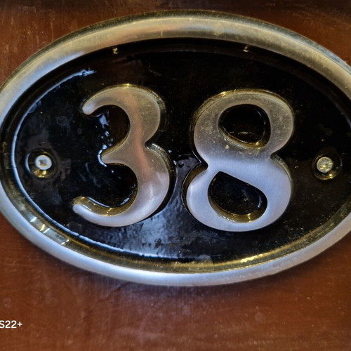 Aluminum street number 38 like new