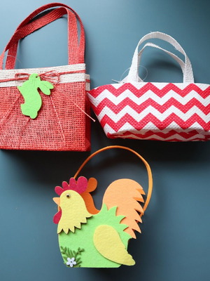 Children's Easter baskets new, set of 3 pieces