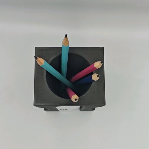 Pencil holder shaped like a sharpener new from esun pla+ 3d printed material