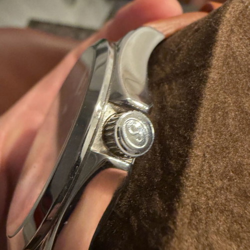 Stuhrling 3916 Aviator Day Date 41mm new, brown and silver