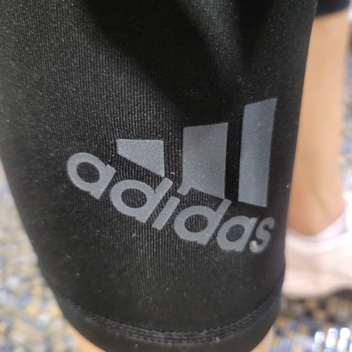 Adidas black capri sports leggings