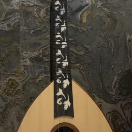 Arabic buzuk with quartertone frets, original case and 8 picks