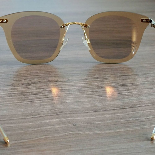 Emporio Armani EA 2075 sunglasses like new, gold butterfly frame