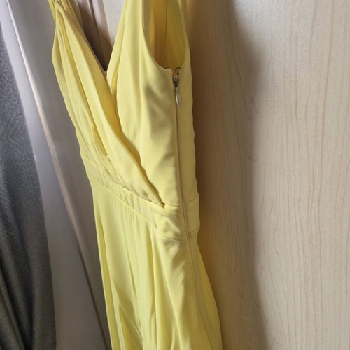 Forel by Vassilis Zoulias Airy Maxi Dress Yellow Like New Size 42