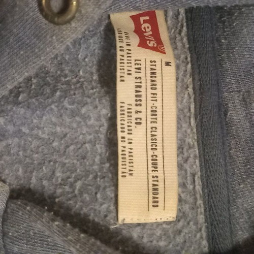 Levi's women's oversize cardigan used, blue, with hood
