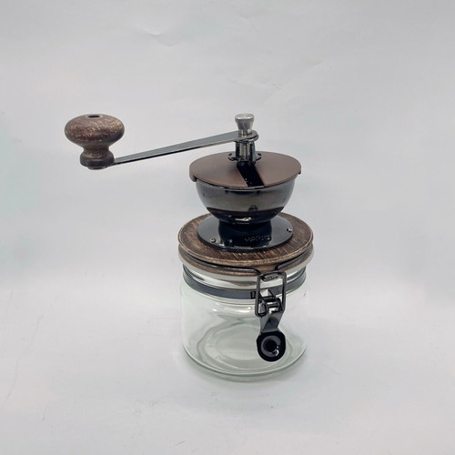 Hario manual coffee grinder like new with storage container
