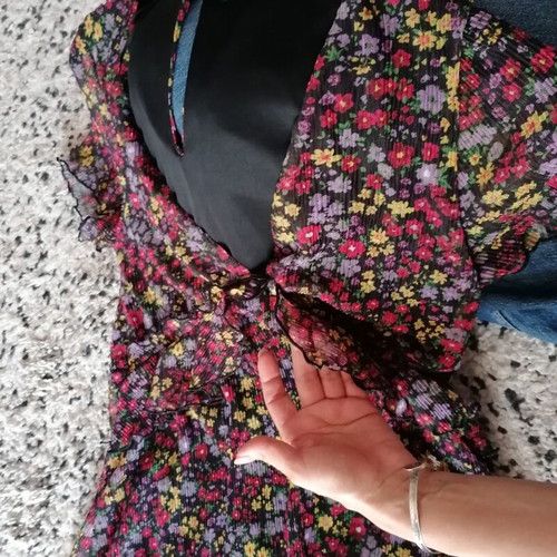 Bershka Floral Playsuit Jumpsuit like new, colorful
