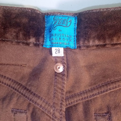 Christian Lacroix pants used, 2 corduroy No28