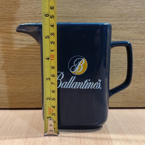 Ballantine's scotch whisky ceramic jug used, vintage advertising