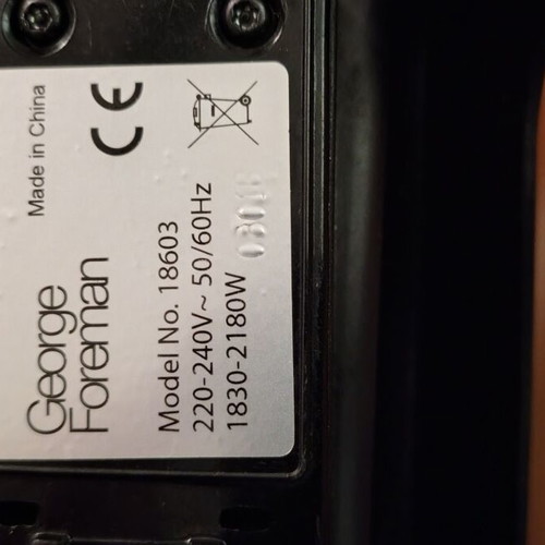 George Foreman Grill 18603 used grill and griddle