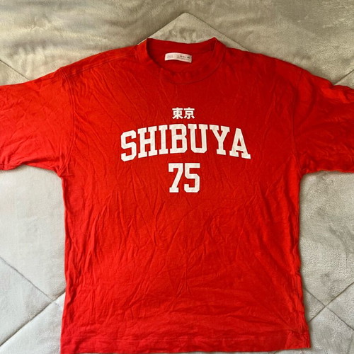 Zara T shirt red like new, size 164 cm for 14 years old