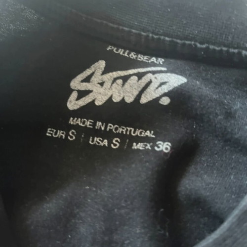 Pull & Bear T-shirt, black, size S