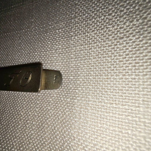 Vintage Silver Tie Clip 800 with Handmade Monogram G. Th used