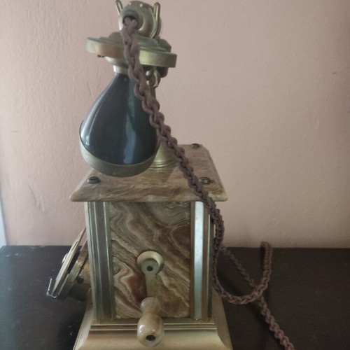 Telcer Marble Vintage Telephone like new, 1960s-1970s