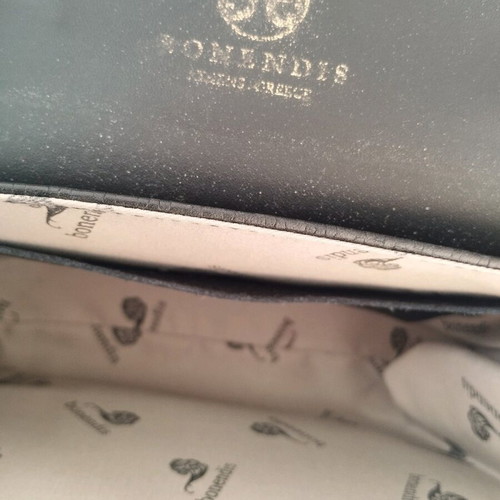 Bonendis crossbody black leather bag like new