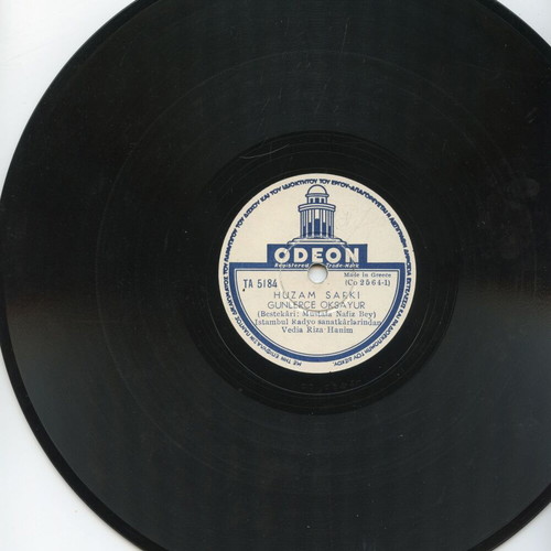 78 rpm record used, Turkish songs, Greek made