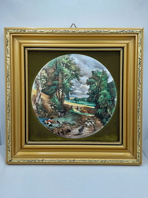 Κάδρο κεραμική ζωγραφική δεκαετίας '70 σαν καινούργιο, Made in England