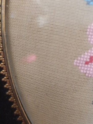 Vintage oval embroidery frame