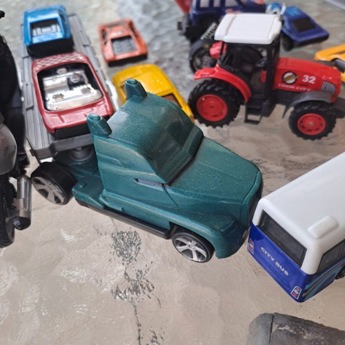 Set of 12 miniature vehicles