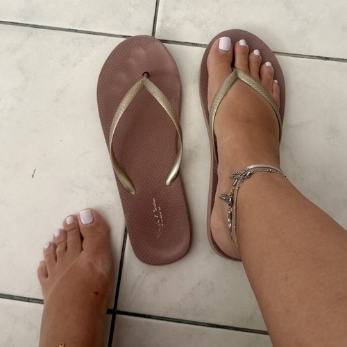 Beach and Swim women's flip flops dusty pink purple size EU38
