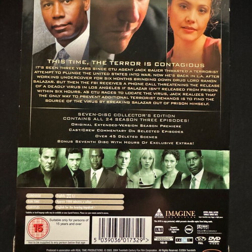 24 DVD like new, seasons 1-6 action, drama, thriller