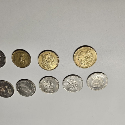 Coins used, pack of 15 drachmas from various years