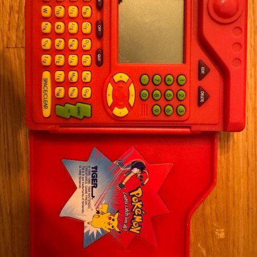 Pokémon Pokédex console used with dead pixels