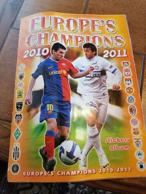 Άλμπουμ Europe's Champions 2010 2011 μεταχειρισμένο με αυτοκόλλητα