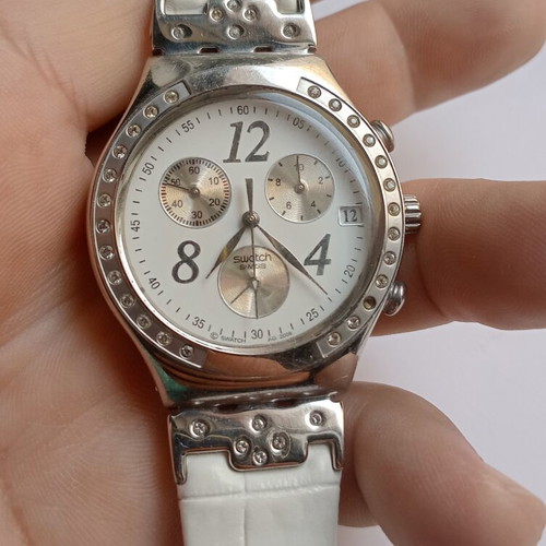 Swatch women's watch like new, white
