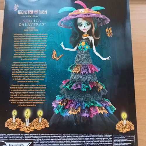 Monster High Skelita Calaveras Dia De Muertos 2024 doll new