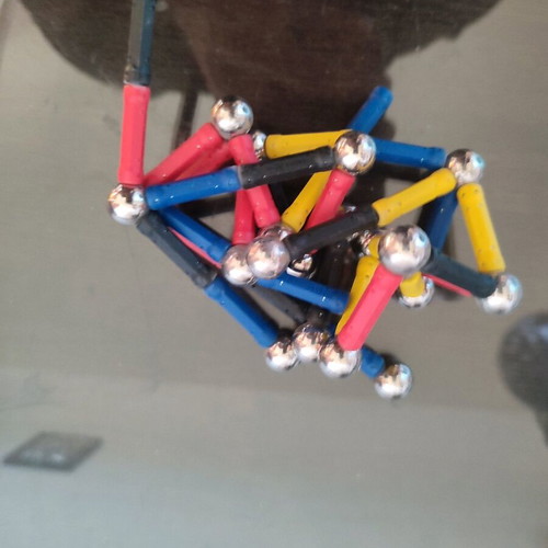 Magnetic Building Sticks 51 Pieces Like New 3D Construction Toy