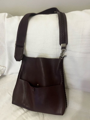 Cabernet Wine Slim Messenger Bag Callista Crafts like new, purple