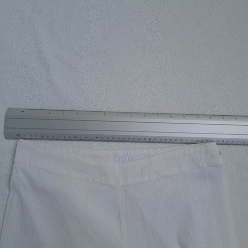 120% Lino women's linen pants size S like new, white