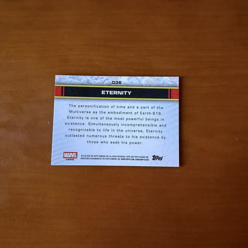 Marvel Topps Eternity Insert card like new