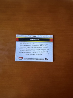 Marvel Topps Eternity Insert card like new