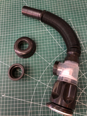 Sink Drain Trap with Flexible Hose like new