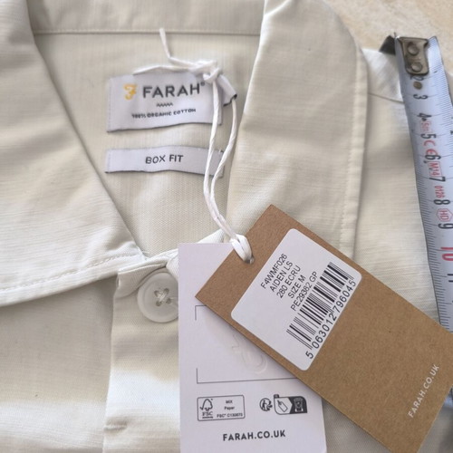 Farah shirt size M new with tags white