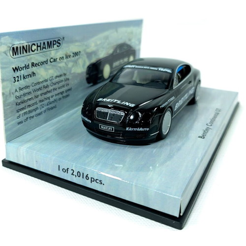 Bentley Continental GT World Record Car 1:43 Minichamps Limited Edition