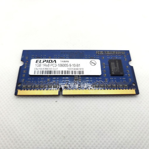 Elpida 1GB DDR3 SO-DIMM 1333MHz laptop RAM used