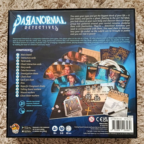 Paranormal Detectives board game new edition English