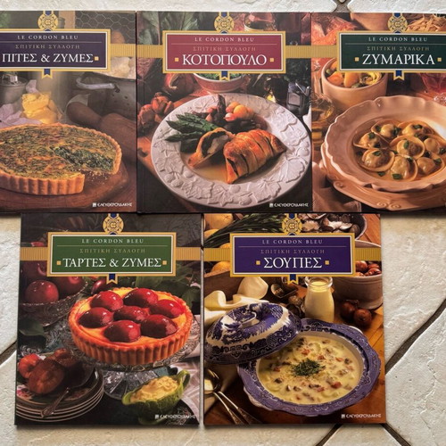 Cookbooks like new, set of 5 volumes