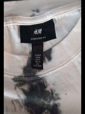 H&M beige T-shirt medium with Angelo Barretta men's bracelet gift
