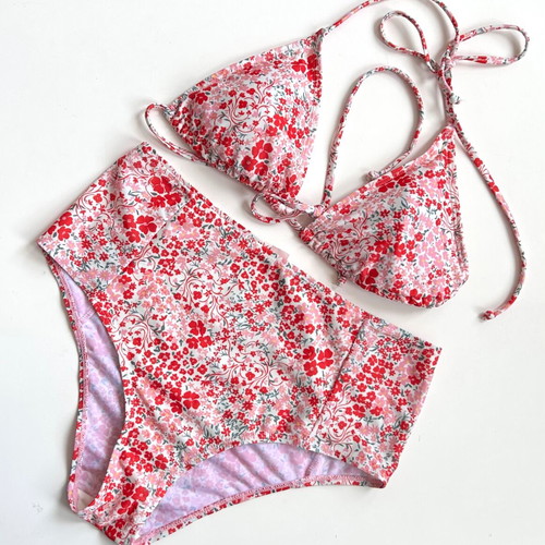 Becksondergaard two-piece swimsuit high waist size S like new