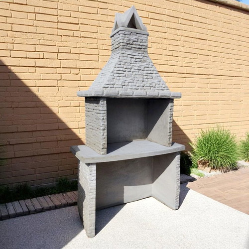 Aurelia Concrete Garden Barbecue Unpainted, New